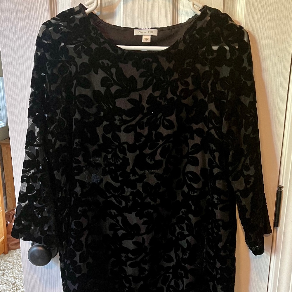 Elegant Black Dress by Garnet Hill